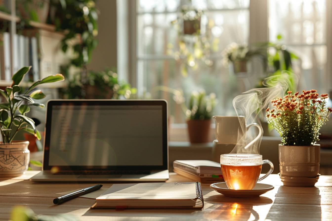 Illustration d'une personne stressée au travail  
Visuel représentant une femme épuisée par le travail