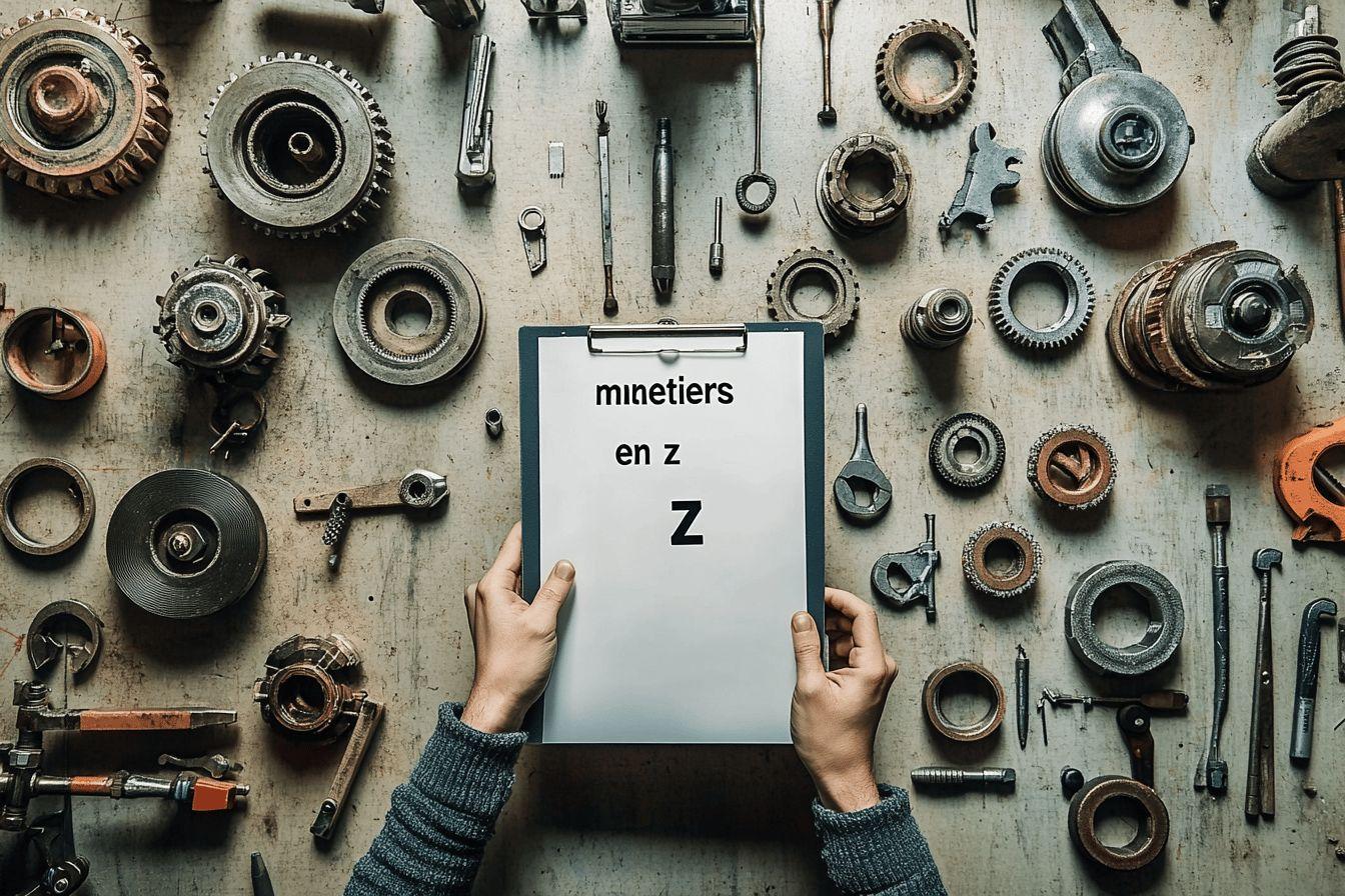 Métiers en Z : liste complète et fiches utiles
